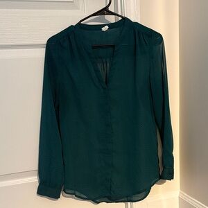 Old Navy sheer chiffon button down shirt